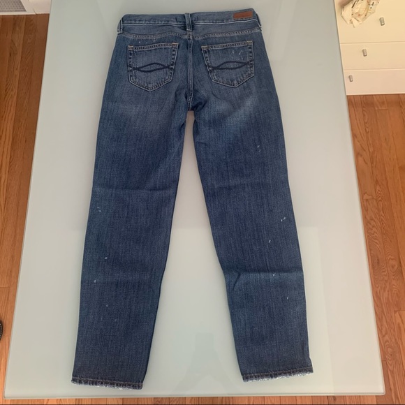 Abercrombie & Fitch Boyfriend Jeans with Rips and Paint Splatters — Size 25 - Picture 5 of 8